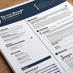 **

Prompt: "Service Manager CV, close-up focusing on impactful achievements and quantifiable results. ITIL certifications highlighted. Dynamic, professional. Modern resume design."

**