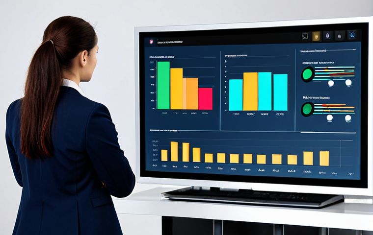 A focused professional customer service manager, dressed in a modest business suit, intently analyzing customer feedback data displayed on a large, modern interactive screen in a bright, clean, contemporary office environment. The screen shows dynamic charts, sentiment analysis graphs, and structured customer comments. The manager has perfect anatomy, correct proportions, natural pose, well-formed hands, and proper finger count. The scene is captured with professional photography and high-quality studio lighting, emphasizing the act of transforming data into valuable insights. Fully clothed, appropriate attire, safe for work, professional, appropriate content.