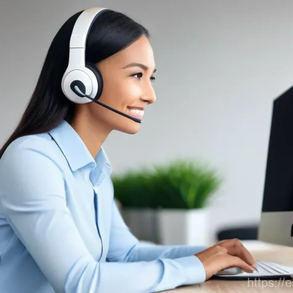 서비스관리사와 직무 전문 지식 습득법 - The Essence of Human Connection in Digital Service**
"A professional female customer service agent,...