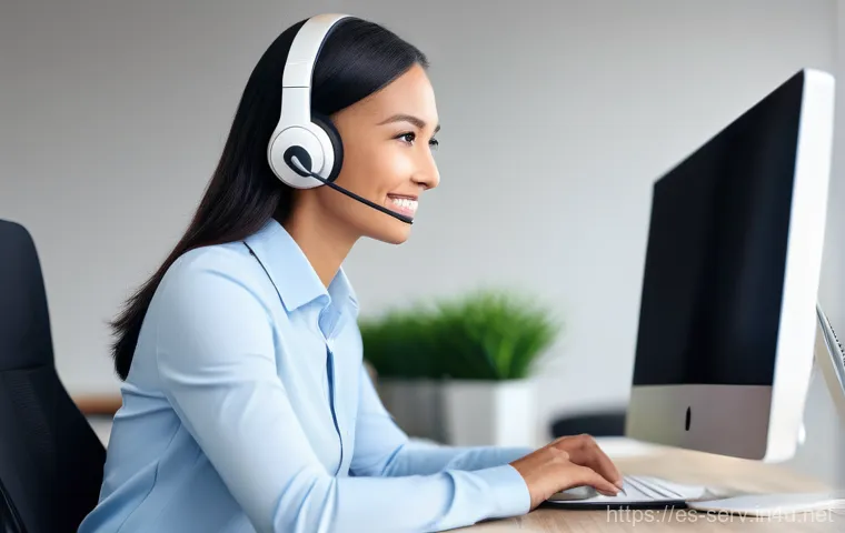 서비스관리사와 직무 전문 지식 습득법 - The Essence of Human Connection in Digital Service**
"A professional female customer service agent,...